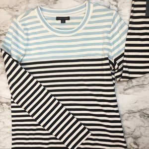 Tommy Hilfiger Striped Long Sleeve Round Neck Tee